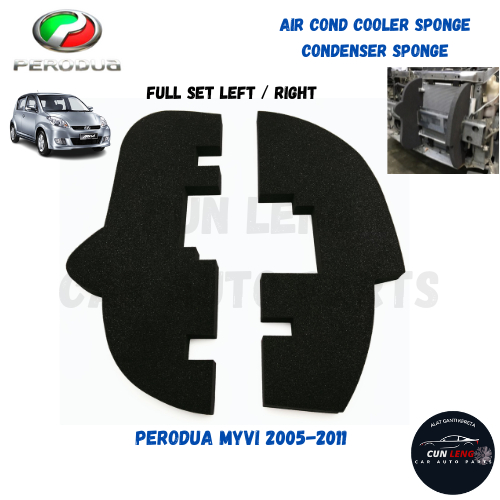 Perodua Myvi 2005 - 2011 Air Cond Cooler Condenser Sponge Form ครบชุด