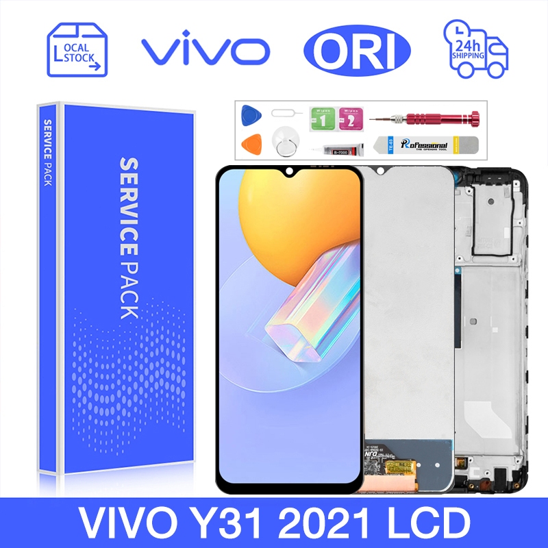 LCD สําหรับ VIVO Y31/Y3S 2020/Y31S/Y52S/Y53S/Y51 2020 จอแสดงผล LCD Touch Screen Digitizer เปลี่ยนชุด