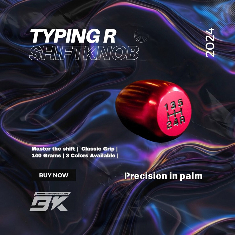 BKPOWERHAUS TYPING R SHIFTKNOB
