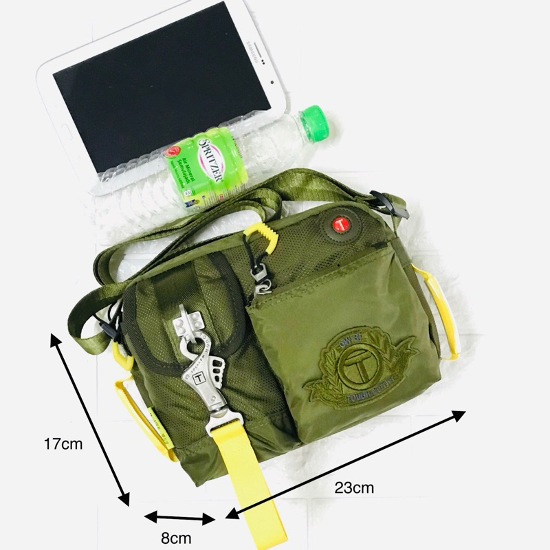 Tough Warrior (S) Size Fashion Men Sling Bag Shoulder Messenger Bag With Metal Lock ราคา ถูกที่สุด ดีลบีเคเค แกลเลอรีภาพที่ 5
