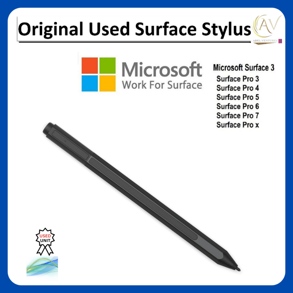 [สีดํา] ปากกาสัมผัส Surface Stylus มือสองเข้ากันได้กับ Surface Pro4 / 5 / 6 / Pro 7/ Pro X