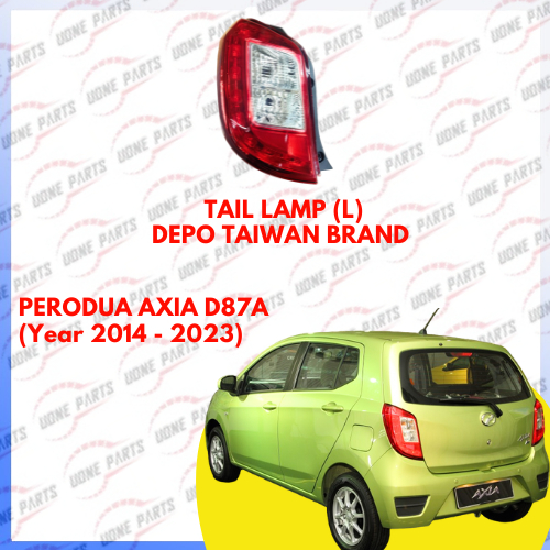 PERODUA AXIA D87A TAIL LAMP (ปี 2014-2023) DEPO BRAND รับประกัน 3 เดือน (ดูคําอธิบาย)