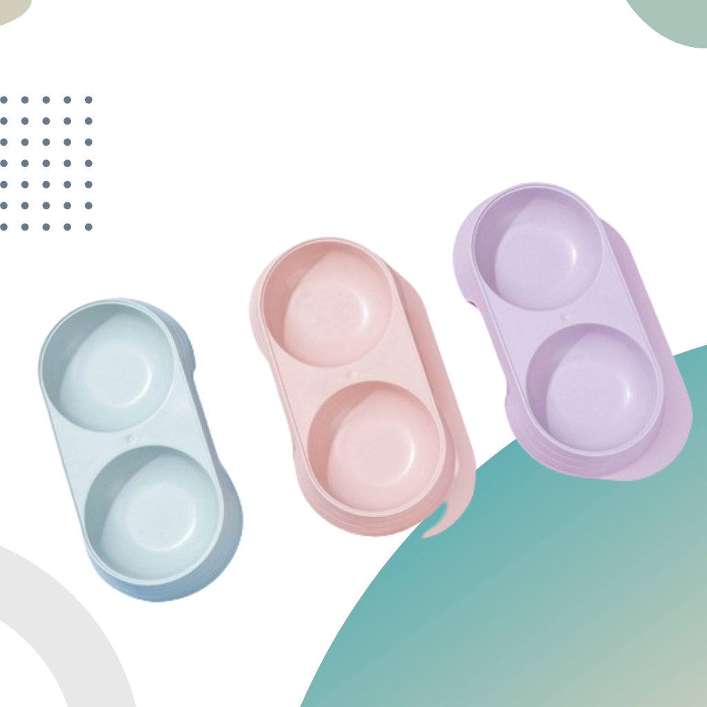 ลูกอมพลาสติกสัตว์เลี้ยงแมวและสุนัขชามป้อนอาหาร Mangkuk Haiwan Kucing Plastik Candy