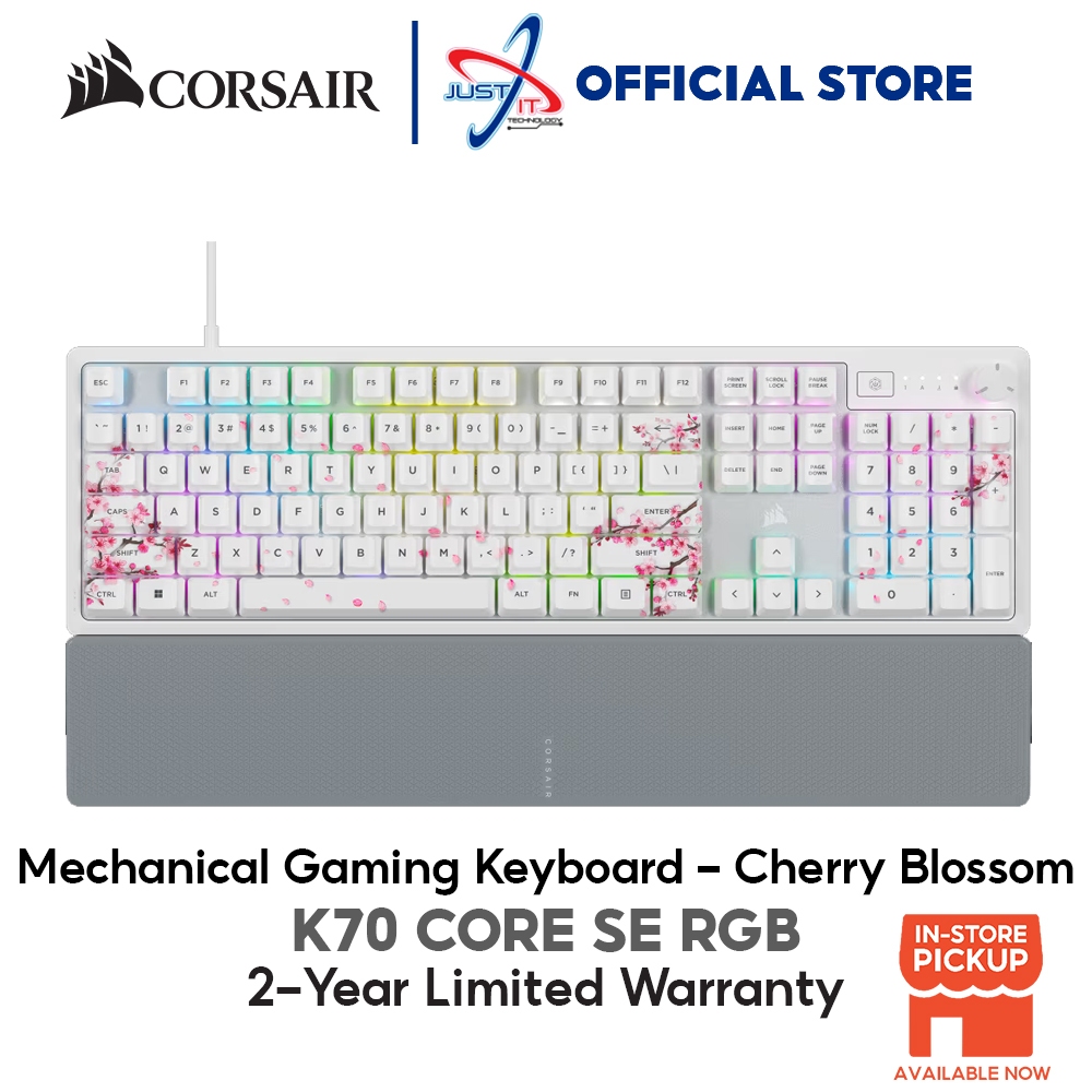 Corsair K70 CORE SE RGB MECHANICAL GAMING KEYBOARD - CHERRY BLOSSOM