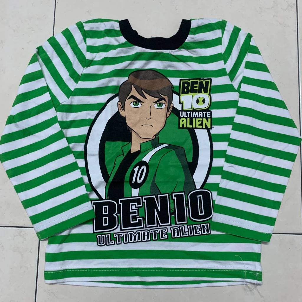 BEN10 เสื้อยืดผ้าฝ้ายแขนยาวผู้ชาย