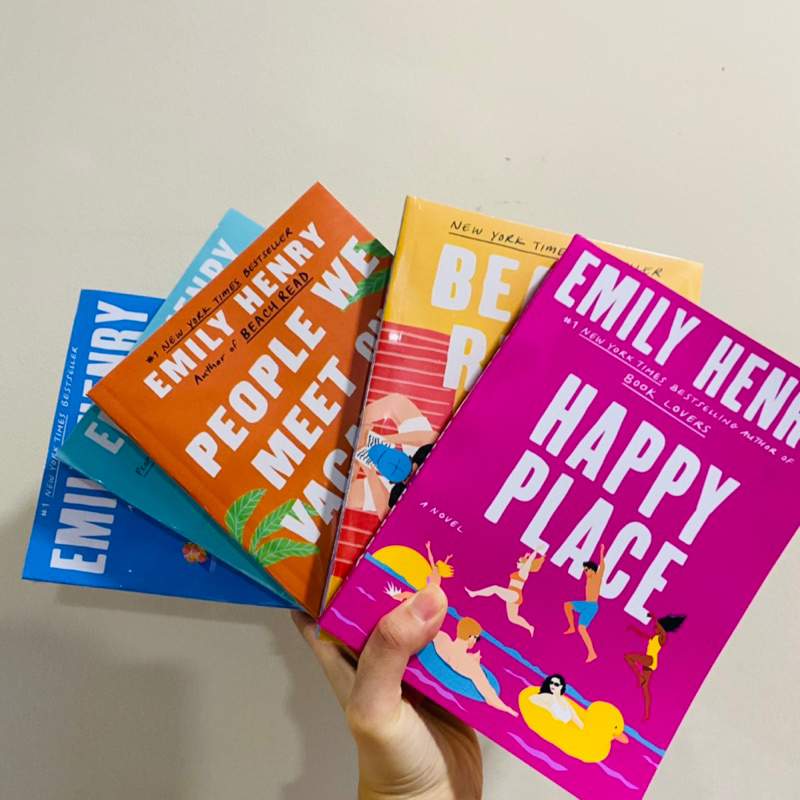 Emily Henry Collection KL ENGBeach Read, People We Meet on Vacation, Book Lovers, Happy Place, Funny