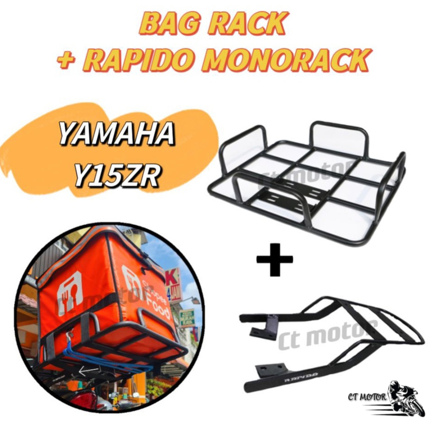 YAMAHA Y15ZR / LC V8 (F1) Rapido Monorack + Iron Storage Bag Motorcycle FRAME Stand Rack FRAME