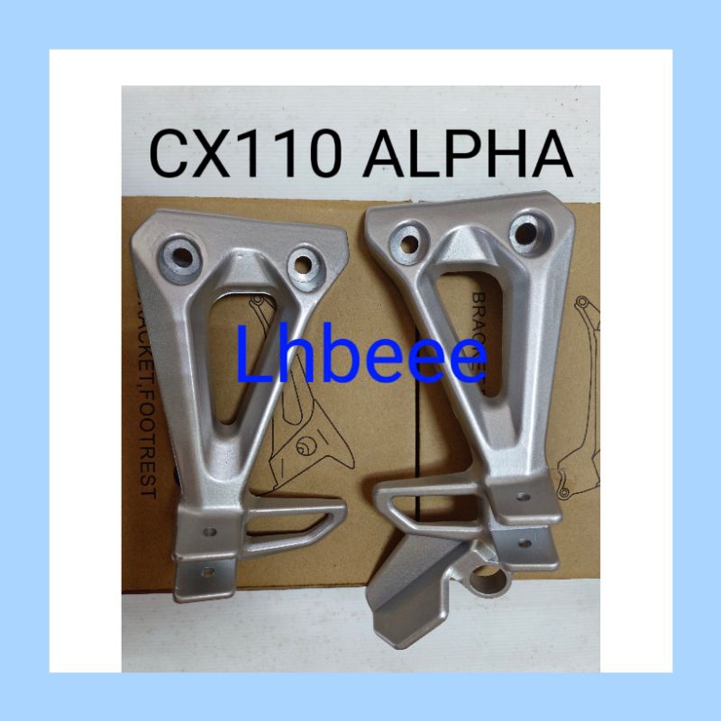 WAVE110 ALPHA CX110 FOOTREST BRACKET SET ALPHA