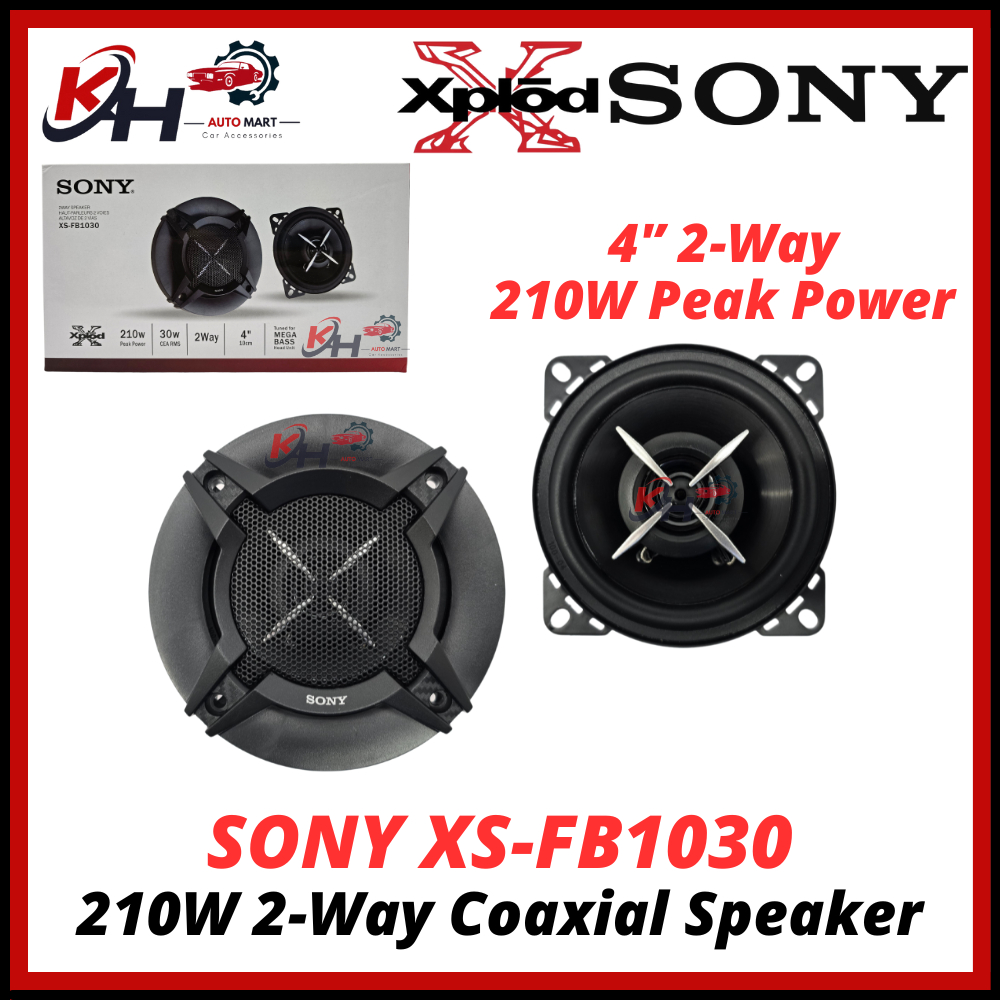 4 XS-FB1030 SONY X-PLOD 4 นิ้ว 2-Way COAXIAL SPEAKER 210 WATS POWER CAR AUDIO System Bass PROTON PER