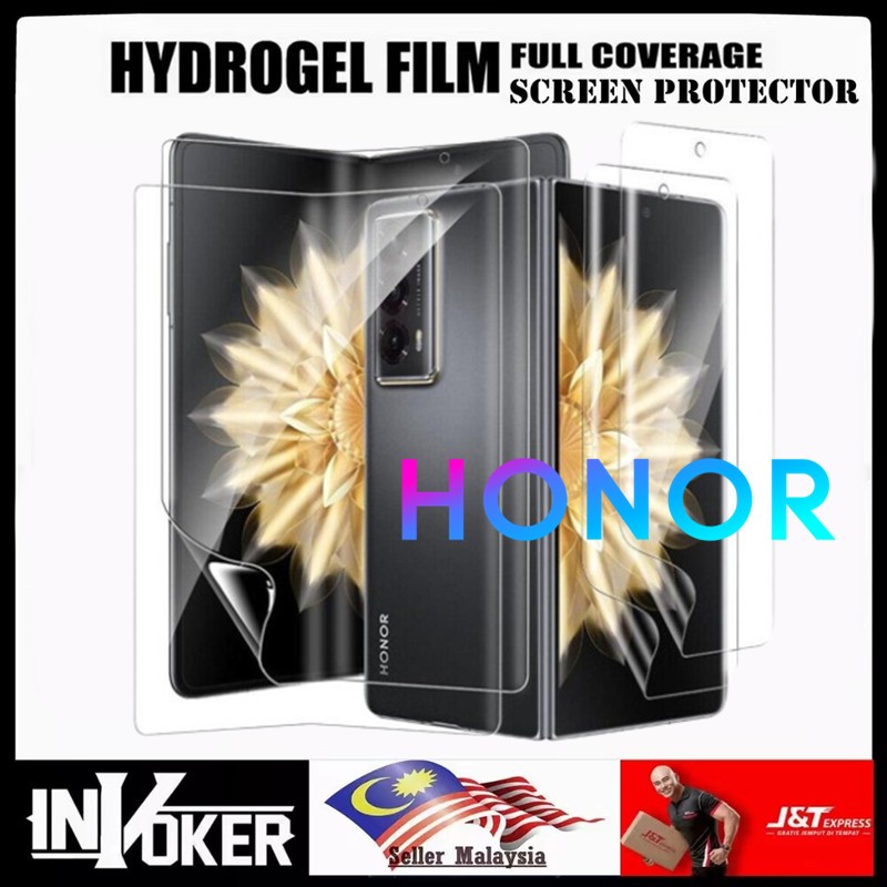 ตัวป้องกันหน้าจอไฮโดรเจลใส HD ครบชุดสําหรับ Honor Magic V5 / V3 / V2 / VS 3 / VS 2 / VS Ultimate