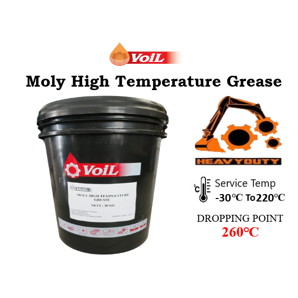 VOIL Moly Grease High Temp Grease 20 KGS Grease Drive Shaft Bearing Miyak Gear