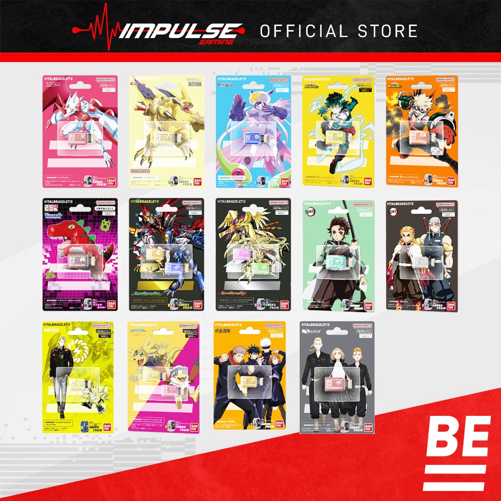 Vital Bracelet Standard / BE - Dim Card (Digimon, Kamen Rider, My Hero, Jujutsu, Tokyo Revenger, Ult