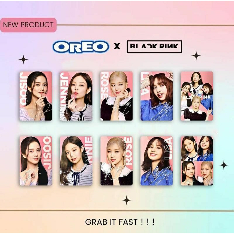 (BLACKPINK) การ์ดภาพถ่าย Oreo Offcial Black Pink (มีจํานวนจํากัด)
