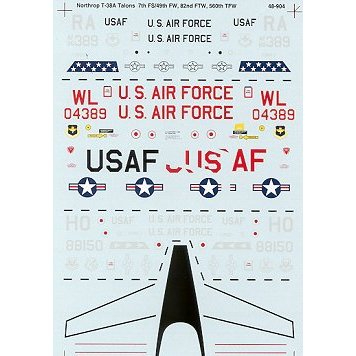 ซุปเปอร์สเกล 48-904 รูปลอก 1/48 T-38A Talon