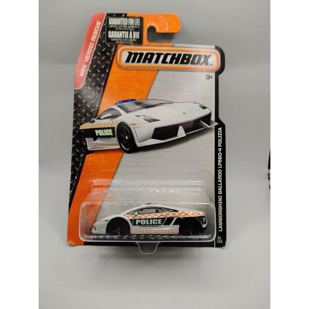 [ใหม่]	Matchbox	Lamborghini Gallardo LP560-4 Polizia	เมนไลน์สีขาว	1122