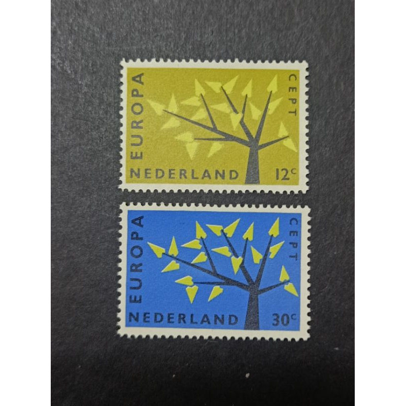 AT04 Nederland Holland 1962 Europa Cept แสตมป์ครบชุด 2 v VF MNH