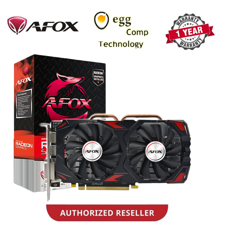 XFX AMD RX 580 / APOX RX 580 8GB GDDR5 2048SP กราฟิกการ์ด AMD RADEON RX580 8G D5 GPU