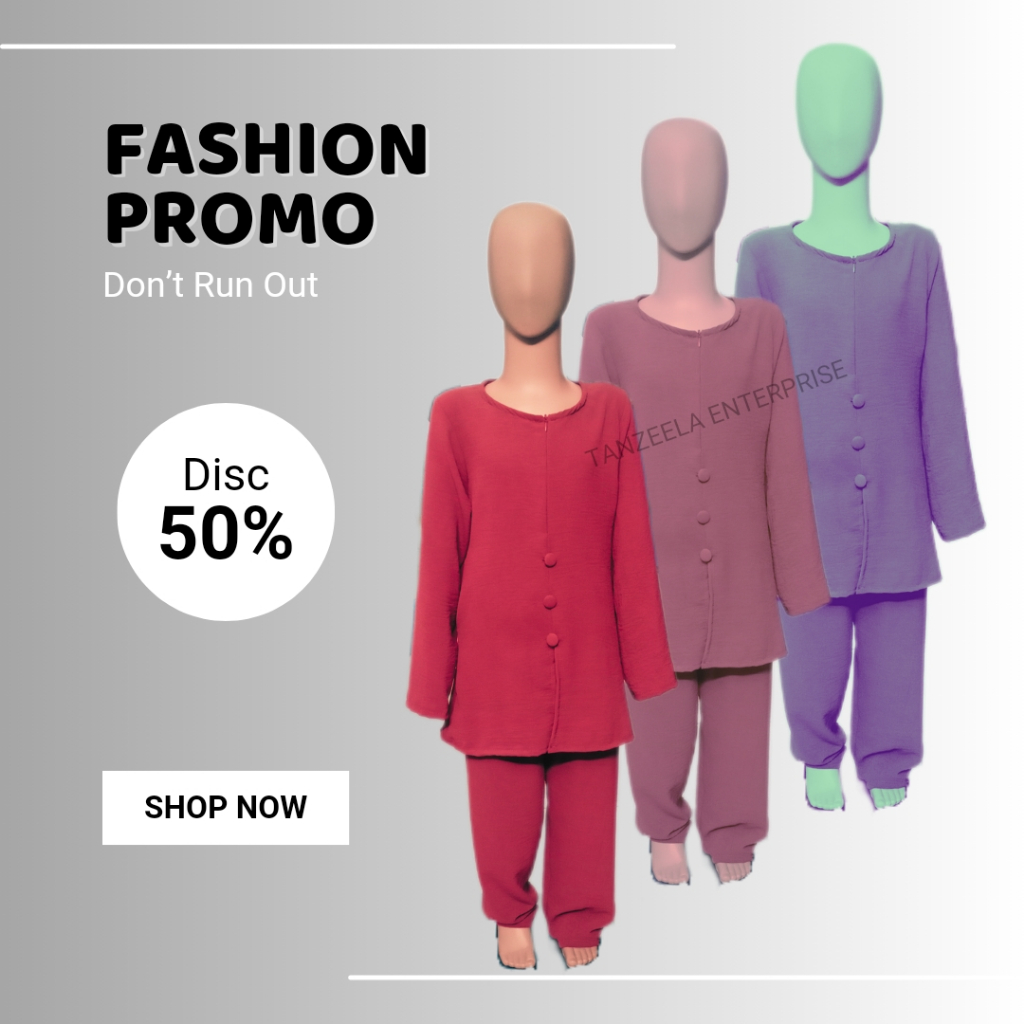 ชุด ATIKA KANAK-KANK, เด็ก MUSTLIM WEAR, IRONLESS MUSLIMAH SUIT, KIDS COLLECTION, WUDHUK FRIENDLY, MUSLIM ATTIRE
