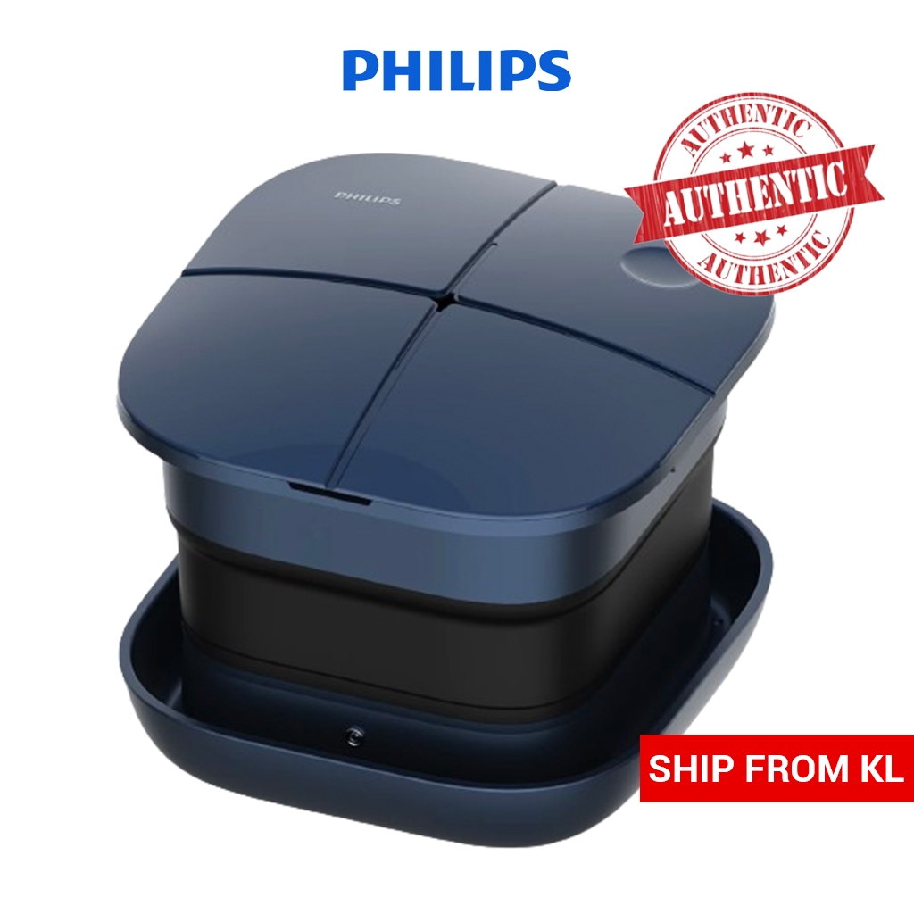 PHILIPS อ่างแช่เท้าแบบพับได้ PPM5103F เครื่องนวดเท้า นวดเท้าสปาเท้า 泡 ไฟฟ้า 自桶 加 마