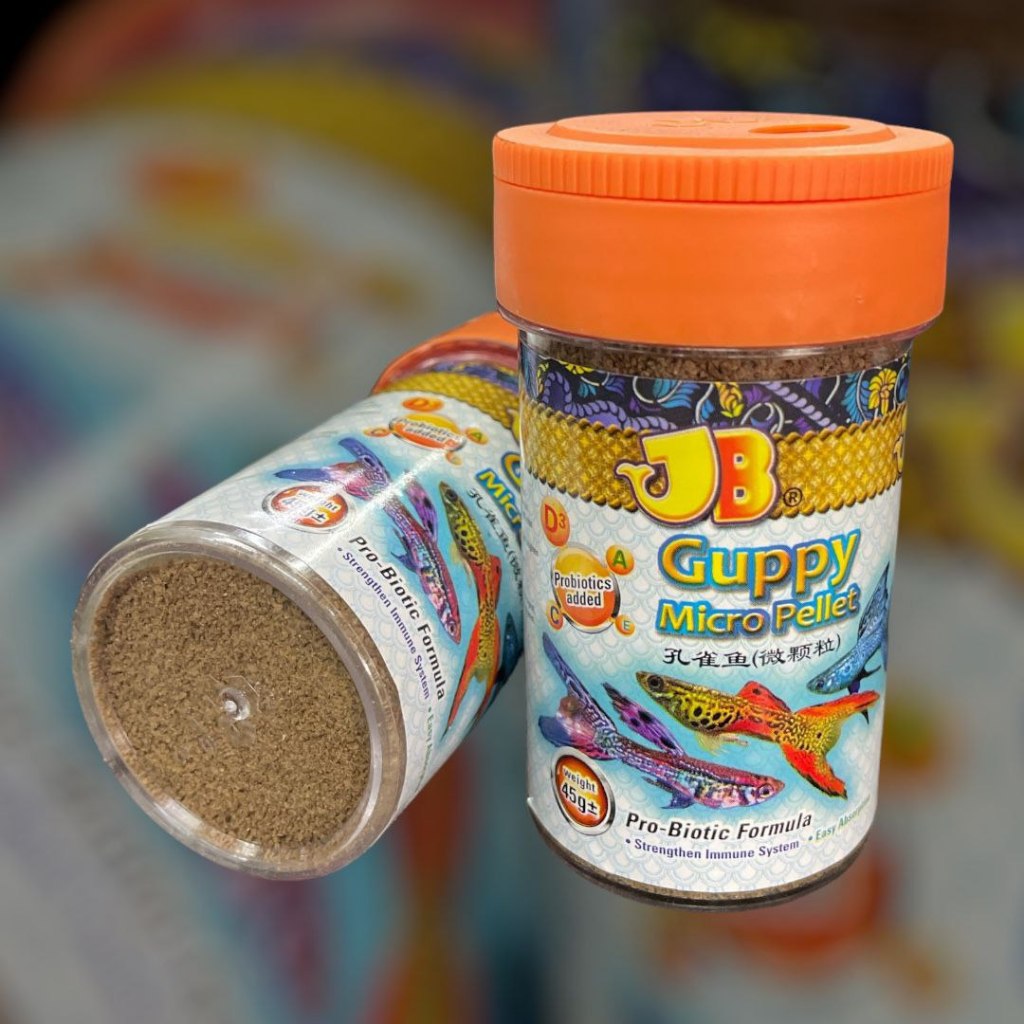 JB Guppy อาหารปลาเม็ดไมโคร Makan Ikan Guppy 45g 150g