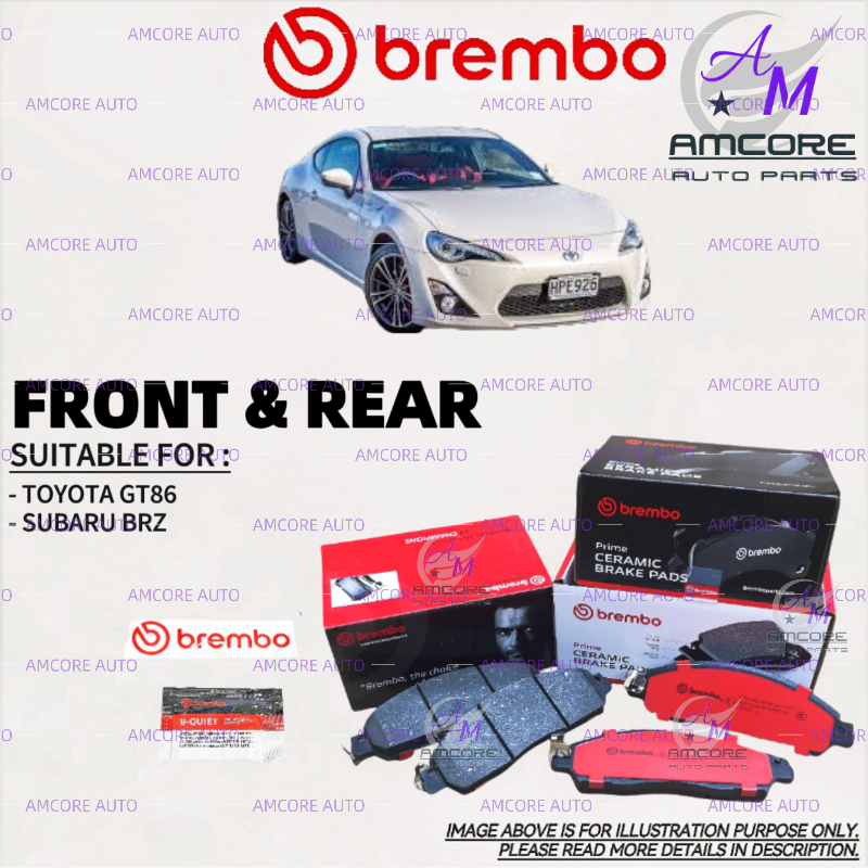 TOYOTA GT86 / TOYOTA 86 / SUBARU BRZ - ผ้าเบรค BREMBO / CERAMIC NAO PAD BREMBO