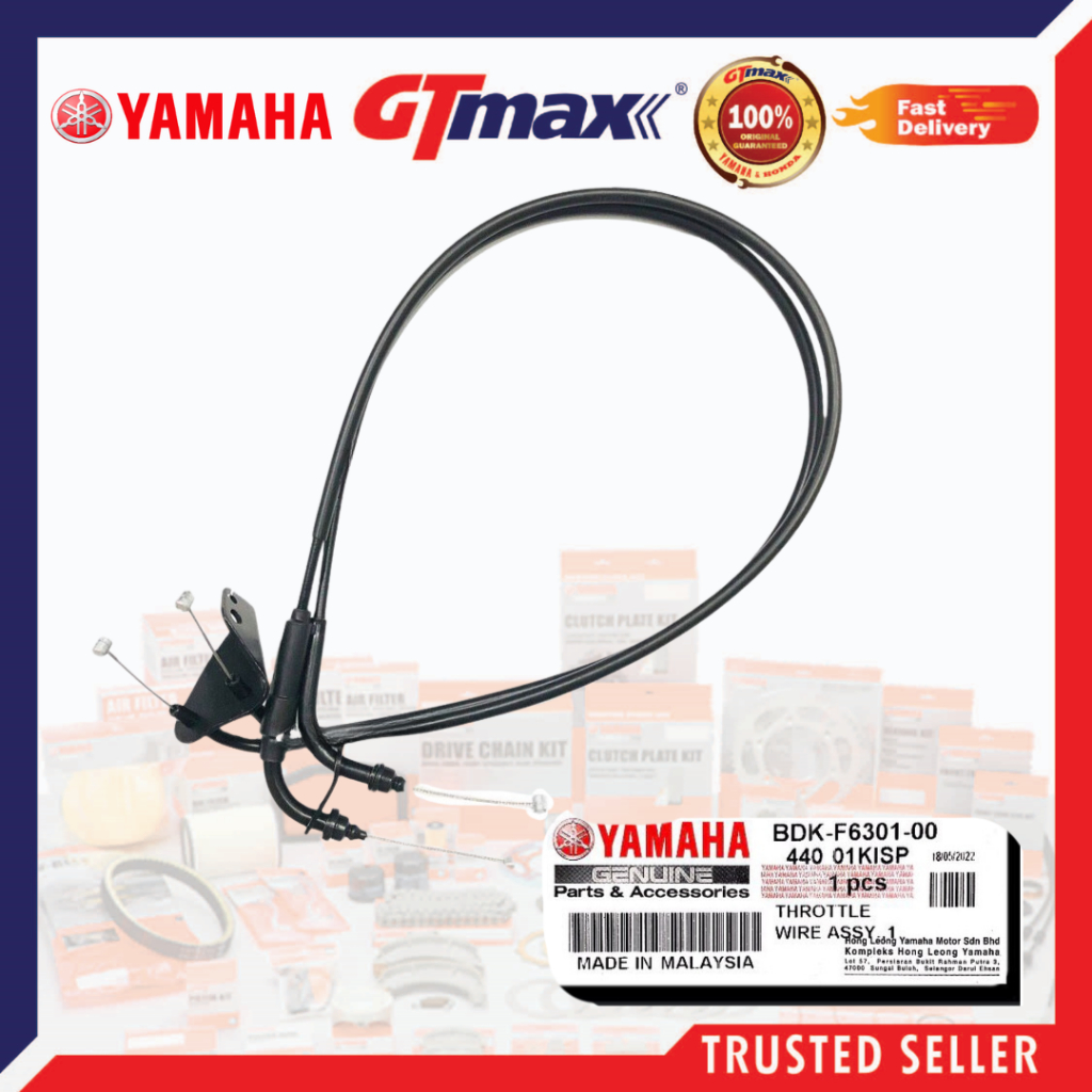 LC135 FI V8 สาย THROTTLE DIJAMIN YAMAHA LC135 FI LC135 V8 - BDK-F6301-00