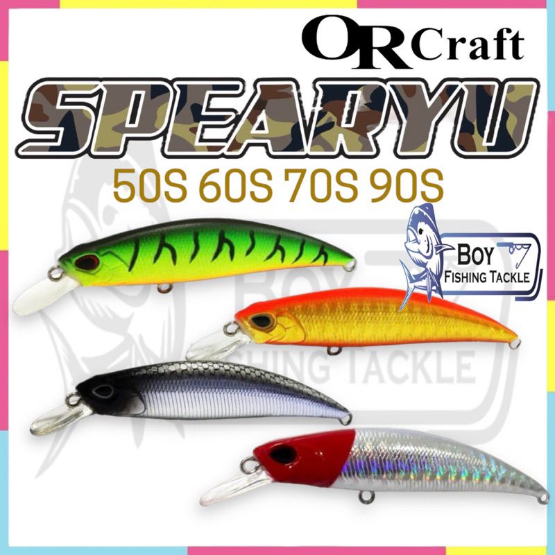 Orcraft SPEARYU SINKING MINNOW 50 มม.60 มม.70 มม.90 มม.เหยื่อตกปลา Gewang Siakap