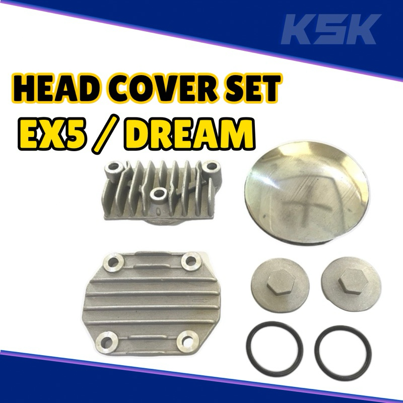 EX5 DREAM WAVE100 HEAD COVER CYLINDER HEAD COVER ชุด RACING HEAD COVER TIMING COVER วาล์วหมวก C70 EX