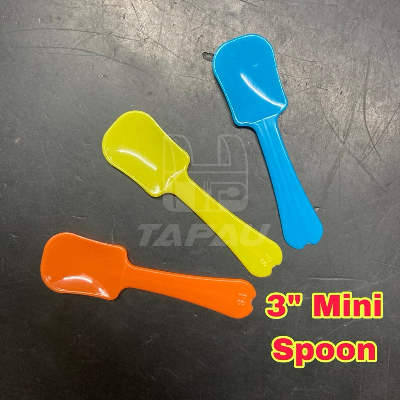 TAPAU - 3" JERRY SPOON / ICE CREAM SPOON / DESSERT SPOON [ 100 ชิ้น ]