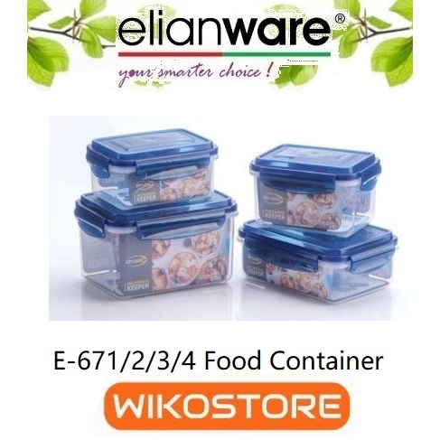 [Wikostore] Elianware E-671/E-672/E-673/E-674 Ezy-Lock BPA-Free Microwavable ภาชนะบรรจุอาหารสุญญากาศ