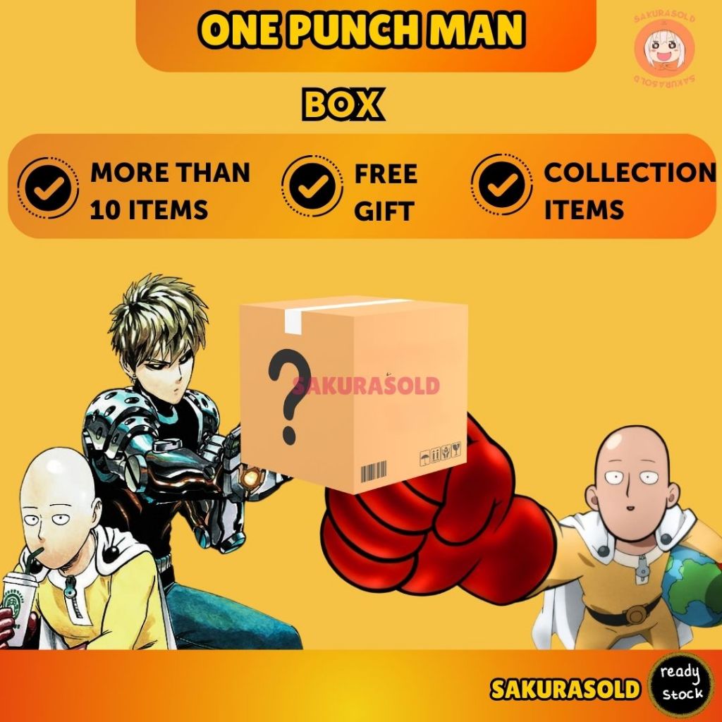 อะนิเมะ One Punch Man ชุดกล่อง One Punch Man กล่อง One Punch Man ปัจจุบันกล่อง Saitama Genos Sonic F