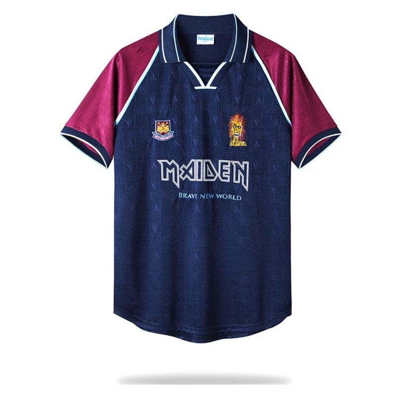 เสื้อแข่ง West Ham X Iron Maiden Home 1999-2001 วินเทจ