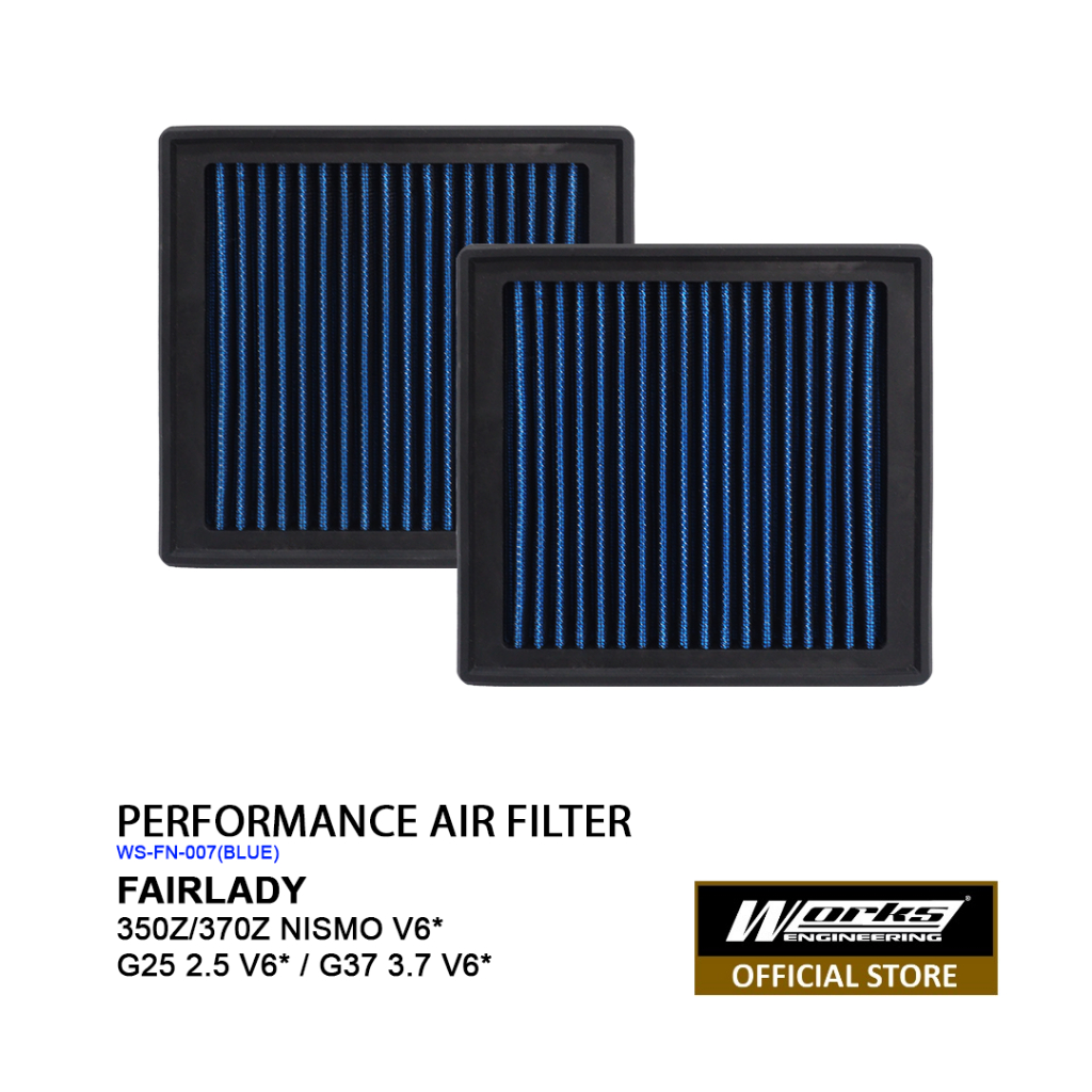 (2PCS) NISSAN G25 G35 G37 V6 - WORKS AIR FILTER