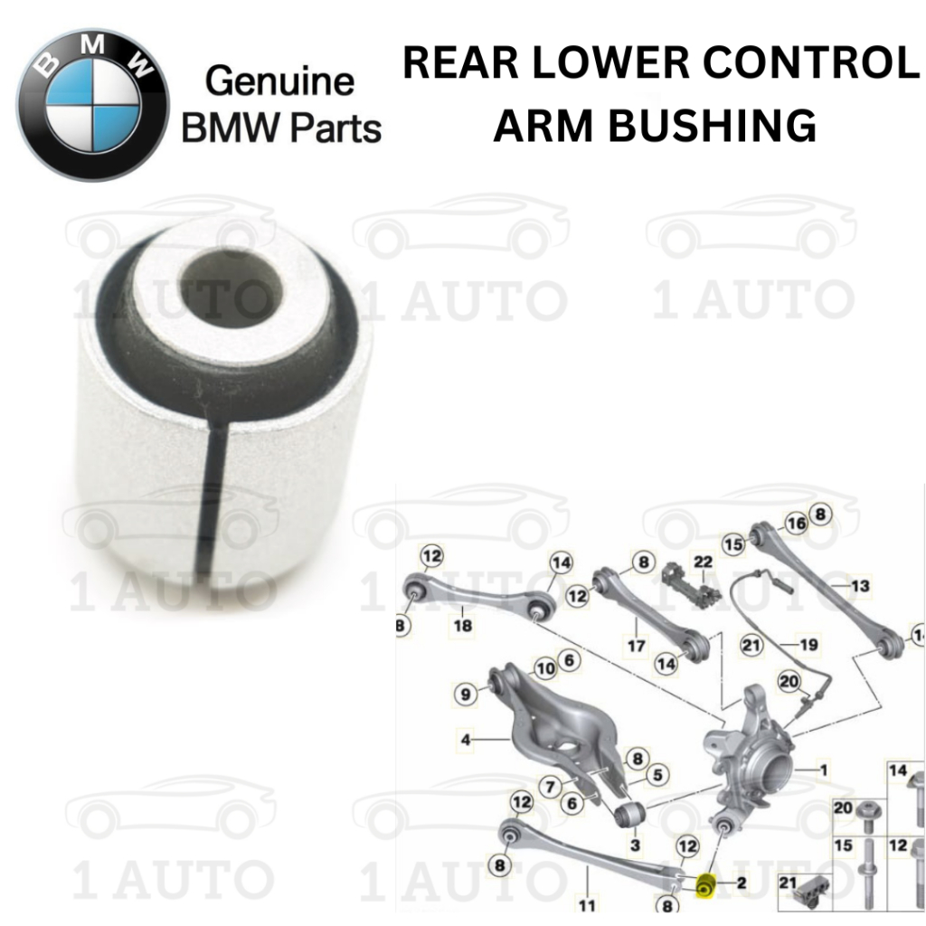 BMW PARTS REAR LOWER CONTROL ARM BUSHING (OUTER) BMW F20 F22 F30 F32 F33 F34 F36