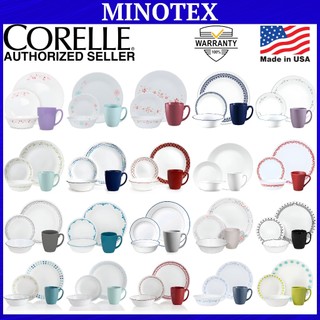 Corelle 16pcs Dinnerware Set Livingware, Dinnerset, Microwave Safe, Break Resistant, Lightweight