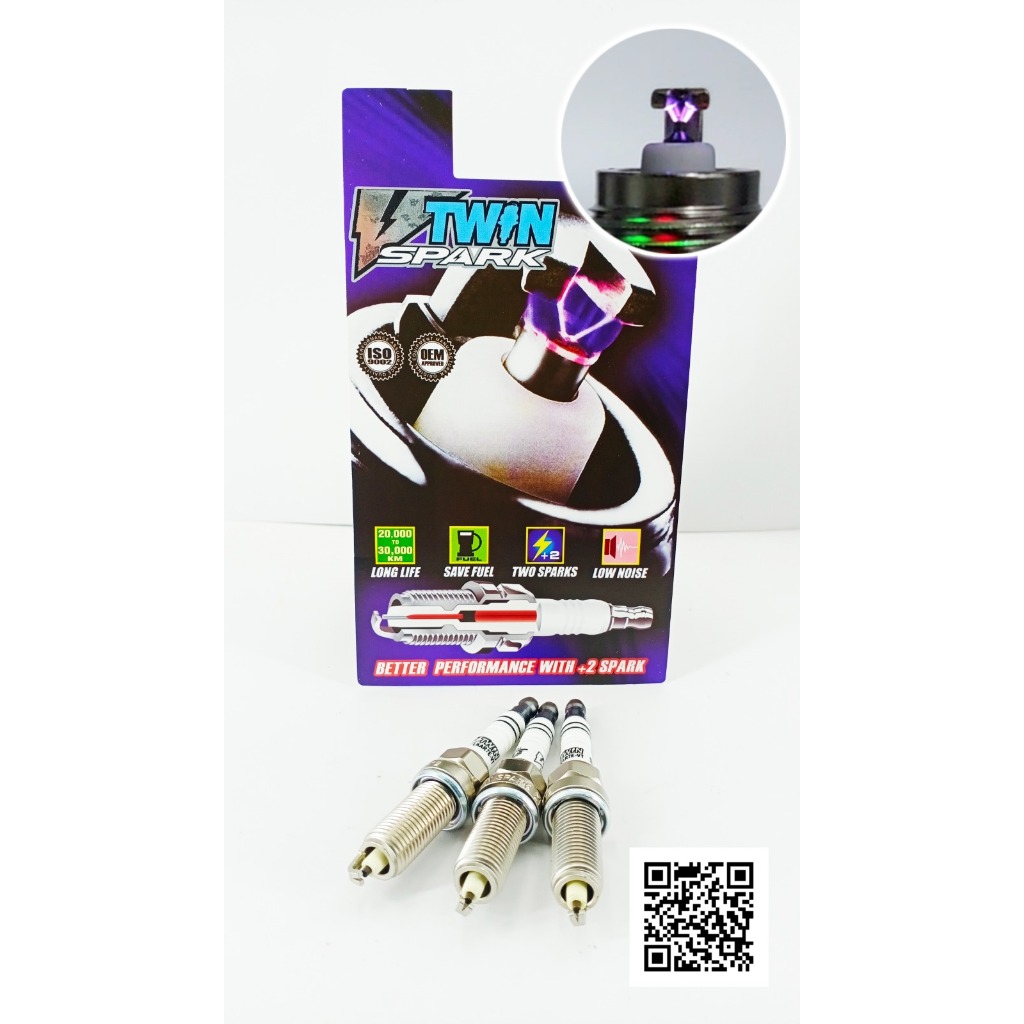 AXIA 1.0 2014- LKAR6EY 3pc SGT VTWIN SPARK PLUG