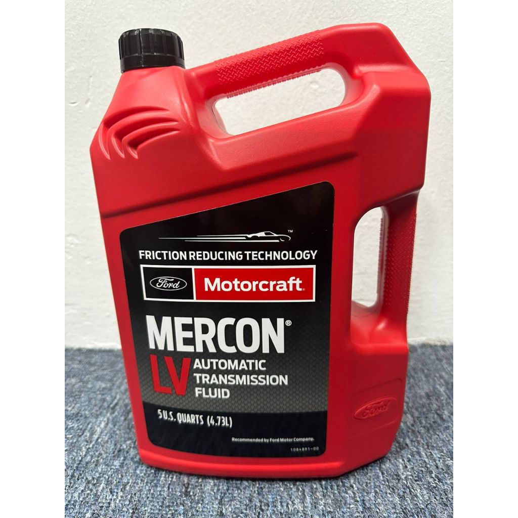 FORD MOTORCRAFT MERCON LV AUTOMATIC TRANSMISSION FLUID 5 US QUARTS (4.73L)