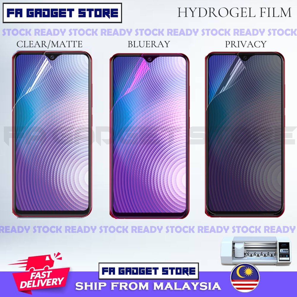 Vivo Y93 Vivo Y91 Y91C Y91i Vivo Y95 Vivo Y90 Vivo Y85 Vivo Y81 Y81i Y83 Full Hydrogel ป้องกันหน้าจอ