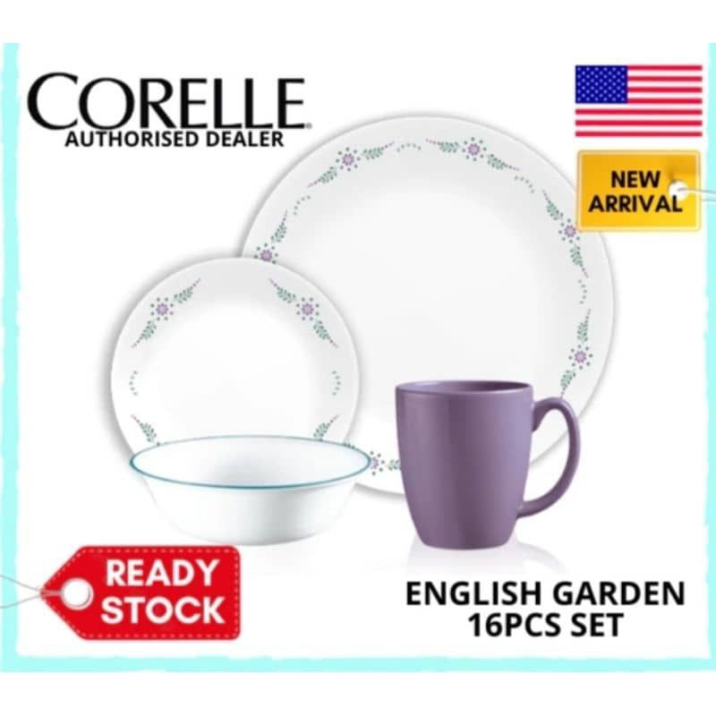 New Design Corelle Livingware 16 ชิ้น English Garden
