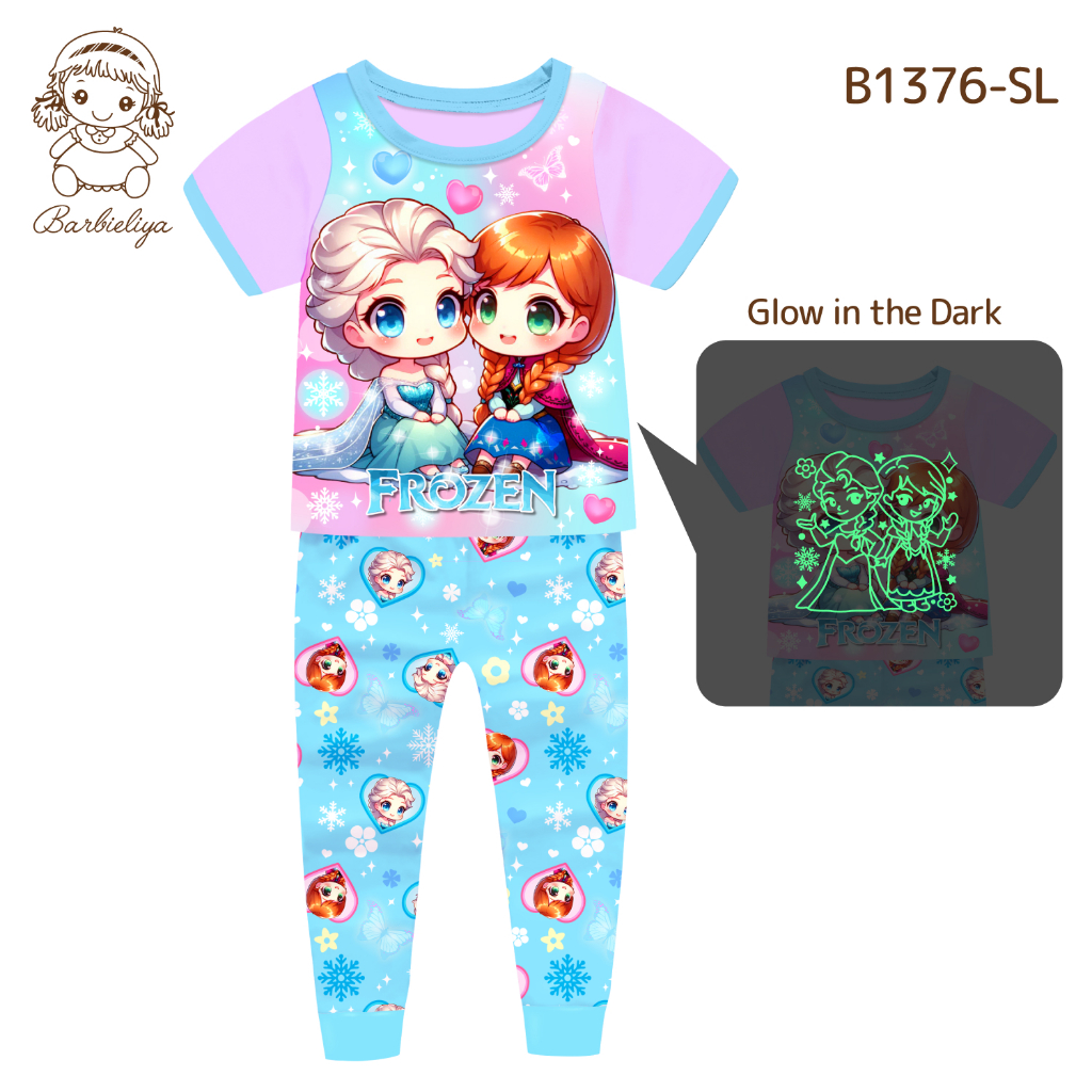 Barbieliya B1376SL ชุดนอน Frozen Glow In The Dark Girl (8/10/12y)