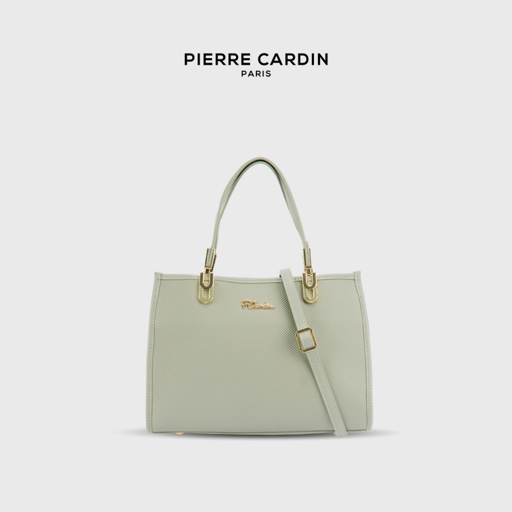 Pierre Cardin กระเป๋าถือผู้หญิงทรงกว้าง