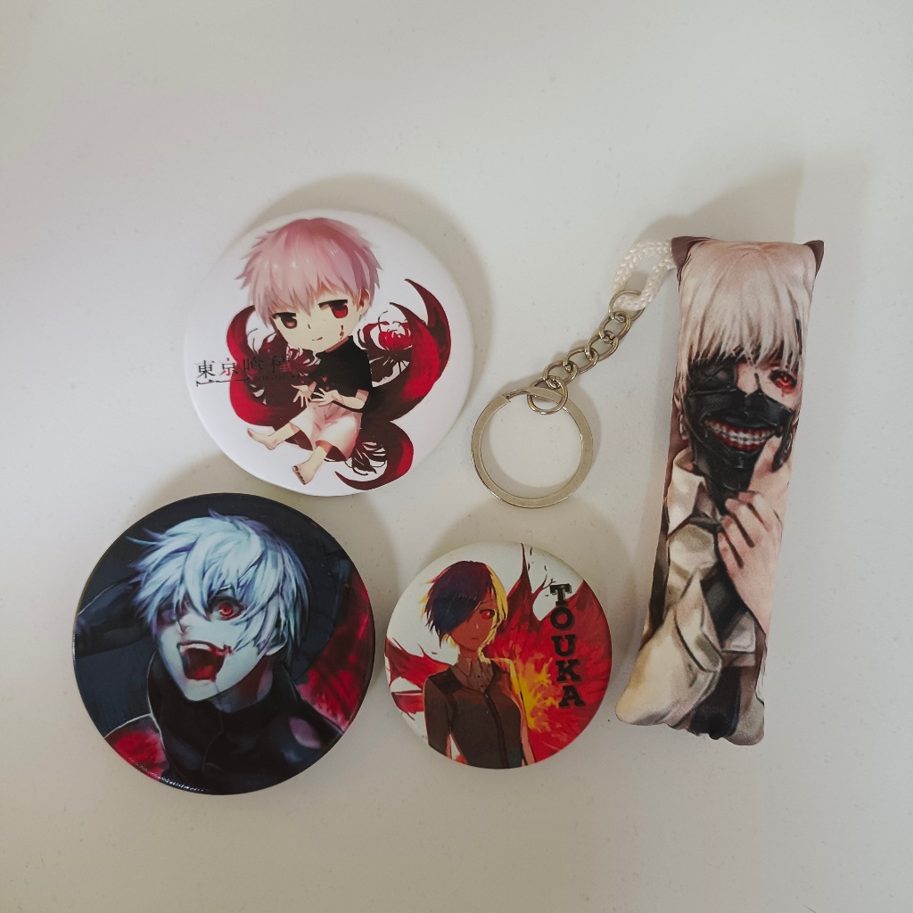 ของสะสมอะนิเมะ [Tokyo Ghoul Tokyo京种] หมอนเบาะปุ่มป้ายเข็มกลัด Pins แม่เหล็กติดตู้เย็นที่เปิดขวด (มือ