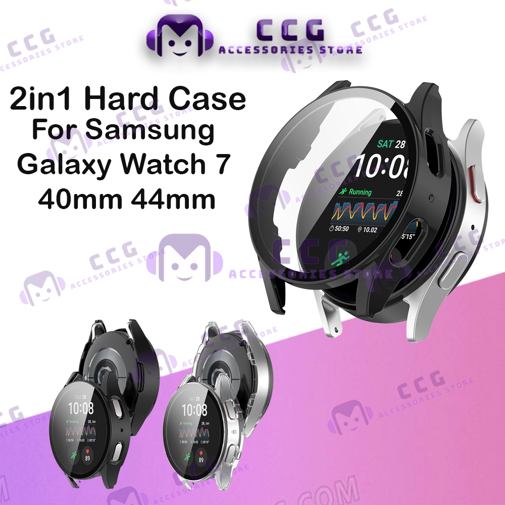 Samsung Galaxy Watch 7 2in1 Protector Hard Case / Samsung Watch 7 เคสป้องกัน / Watch7 ฝาครอบป้องกันห