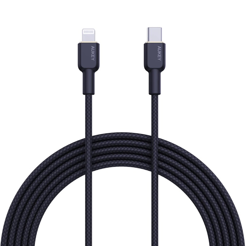 Aukey CB-KCL1 Circlet CL Aramid Fiber Core สาย USB-C ถึง L สาย Type C PD