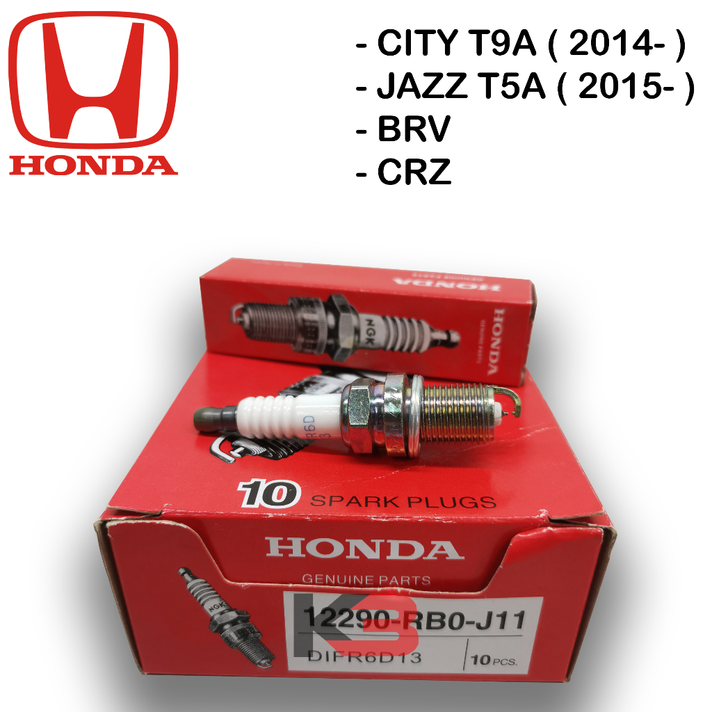 HONDA CITY T9A 2014"- , JAZZ T5A 2015"- , BRV , CRZ NGK IRIDIUM SPARK PLUG ( 12290-RB0-J11 )(DIFR6D1