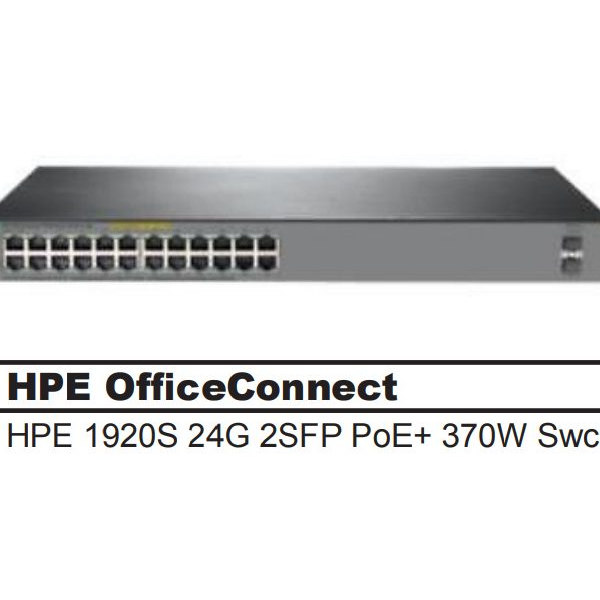 HPE Office Connect 1920S 24G 2SFP PoE+ 370W Switch - JL385A (ใช้แล้ว)