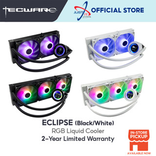 Tecware Eclipse ( 240 / 360 ) พัดลมระบายความร้อนหน้าจอ LCD ARGB AIO - สีดํา / สีขาว