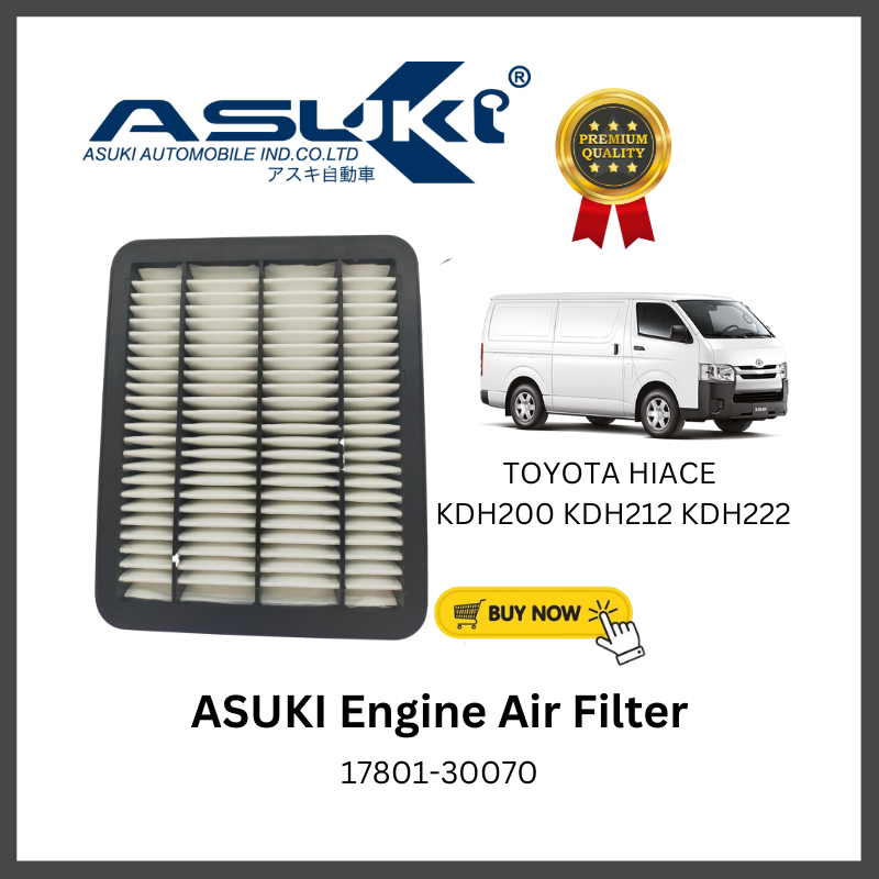 ASUKI ไส้กรองอากาศเครื่องยนต์ Toyota Hiace KDH200 KDH212 KDH222 FA-2400