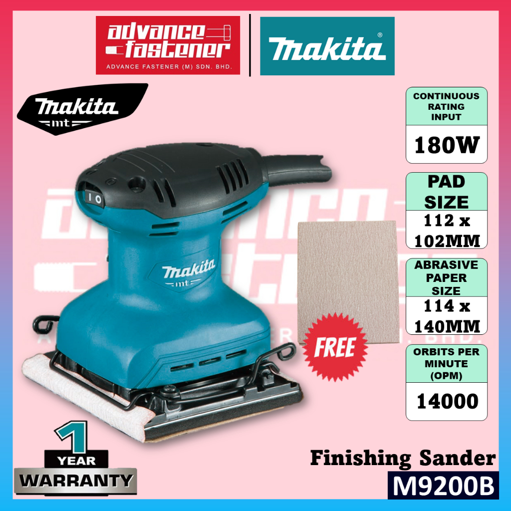 เครื่องขัดตกแต่ง MAKITA MT Series M9200B