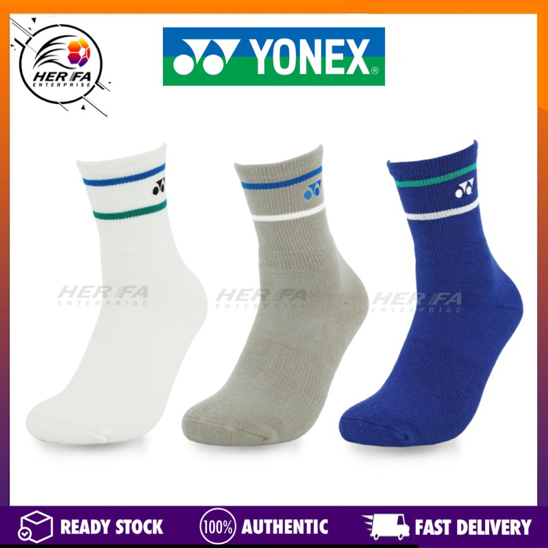 ถุงเท้า YONEX 75th SSM-1876-MP5 ถุงเท้ากีฬาตัดสูง 100 แบดมินตัน,จ๊อกกิ้ง, การฝึกอบรม Stockin Tournam